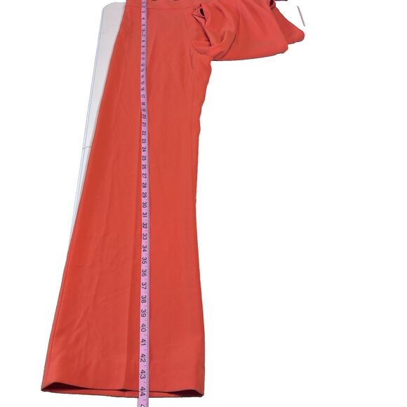 Zara Orange Flare Dress Pants with zipper on one side size XS NWT - Picture 10 of 14